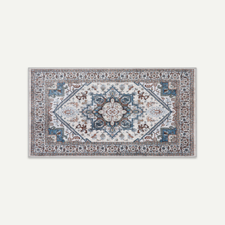 Waterproof Classic Blue Persian Lightweight Rug