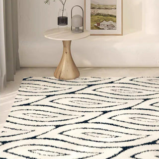 Easy Clean Rug Contemporary Leaf Pattern Spillproof Pet Friendly Patterned Bedroom Living Room Area Rug