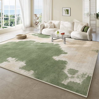 Easy Clean Rug Meadow Mist Canvas Spillproof Pet-Friendly Minimalist Living Room Area Rug