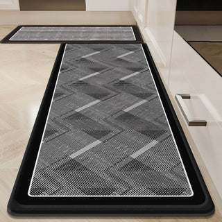 Easy Clean Rug Monochrome Geometric Durable Non-Slip Pet-Friendly Modern Hallway Runner Rug