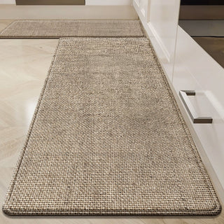 Easy Clean Rug Natural Jute Look Durable Non-Slip Pet-Friendly Hallway Runner Rug