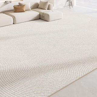 Easy Clean Rug Zen Circle Spillproof Pet-Friendly Minimalist Living Room Area Rug