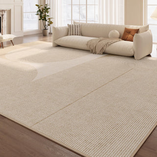 Easy Clean Rug Zen Pathway Spillproof Pet-Friendly Minimalist Living Room Area Rug