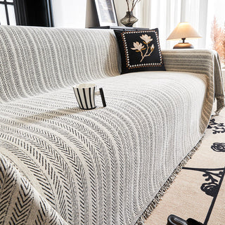 Herringbone Pattern Sofa Cover