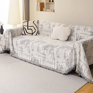 Maze Motif Sofa Cover