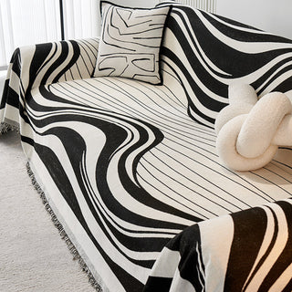 Modern Wave Pattern Sofa Cover