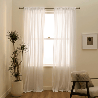 Sheer Striped Curtain