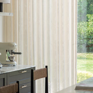 Soft Glow Textured Sheer Sophistication Curtain