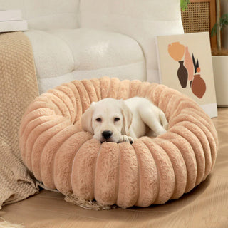 Ultra-Soft Plush Round Donut Support Dog & Cat Bed