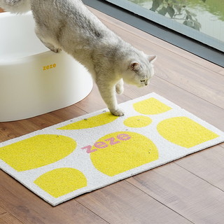 ZEZE Pets Lemon Litter Box Mat