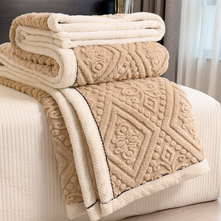 Oriental Elegance Embossed Fleece Blanket