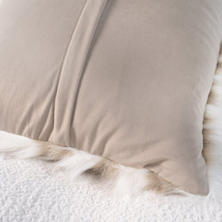 Ensemble de housse de coussin en fausse fourrure 