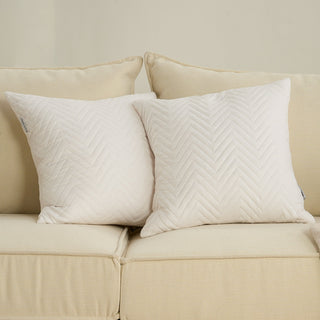 Quilted Throw Pillow Cover Set