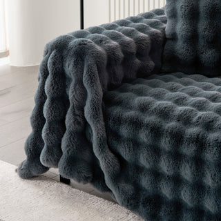 Luxe Ripple Faux Fur Sofa/Couch Cover