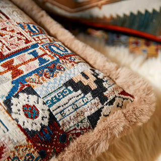 Boho Patchwork Throw Pillow Cover