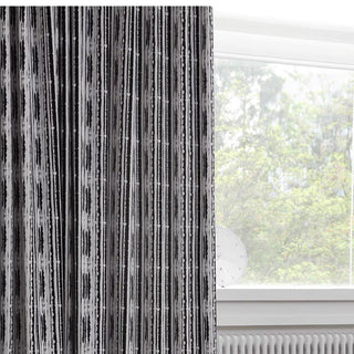 Modern Monochrome Striped Curtain