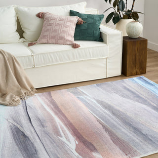 Waterproof Modern Watercolor Plush Rug