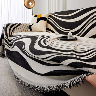 Modern Wave Pattern Sofa Cover