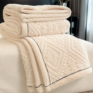 Oriental Elegance Embossed Fleece Blanket