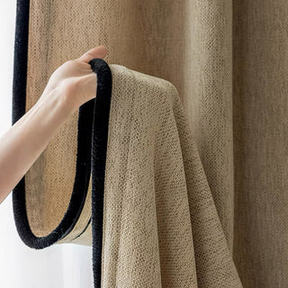 Textured Warmth Woven Curtain