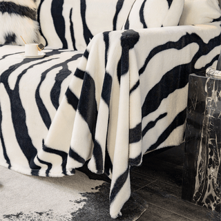 Zebra Elegance Sofa Cover