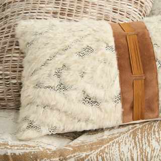 Faux Fur Lumbar  Cushion Cover