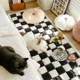 Large Plaid Square Dog & Cat Dog Mat Bed Couch Cover