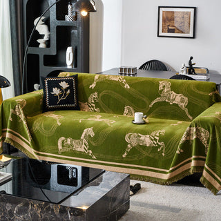 Regal Horse Patterned Sofa Cover