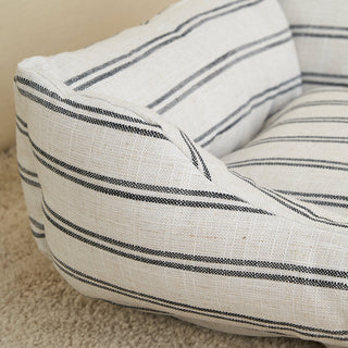 Striped All-Seasons Pet Bed