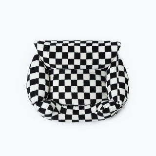 Stylish Checkerboard Warmth Removable Washable Dog Sofa Bed