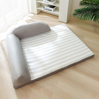 Waterproof Striped Lounger Bed Large Cooling Dog Bed