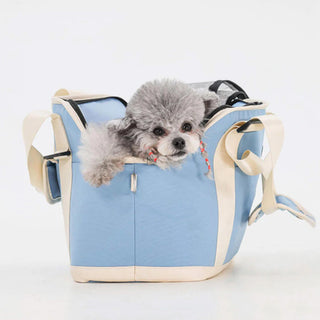 Lightweight Contrast Color Waterproof Multi-Function Dog & Cat Travel Tote Bag