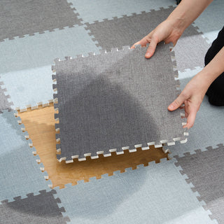 Linen-Style Patchwork Play Mat