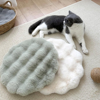 Soft Plush Warm Dog & Cat Sleeping Pad Round Dog Mat