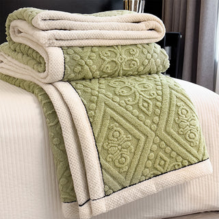 Oriental Elegance Embossed Fleece Blanket