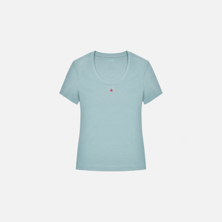 Scoop Neck Hemp Tee - Sustainable & Summer-Ready Essential - Final Sale