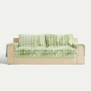 Cozy Sherpa Non-Slip Sofa Cover