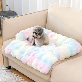 Fluffy Calming Dog Bed Sofa Protector Dog Mat