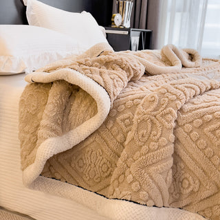 Oriental Elegance Embossed Fleece Blanket