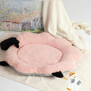 Sheep Shaped Cotton Velvet Warm Multi-Functional Dog & Cat Mat