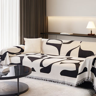 Modern White Monochrome Chic Sofa / Couch Cover